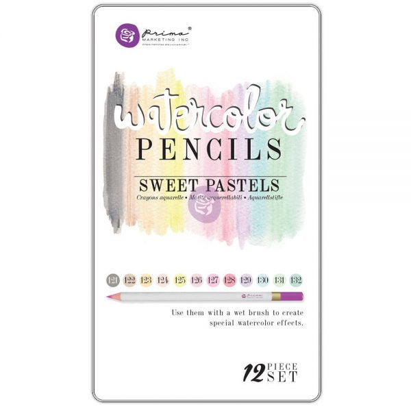 Prima Watercolor Pencils 12 Color Sets Colored/Watercolor Pencils Art Nebula
