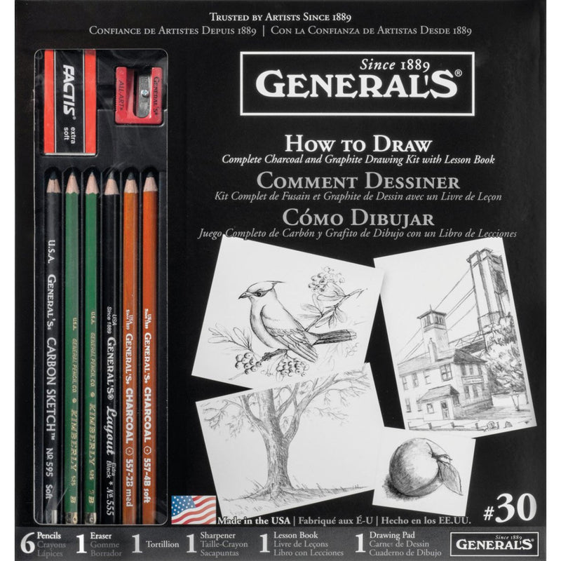 General Pencil Learn to Draw Complete Drawing Kit Sketching & Drawing Pencils Art Nebula