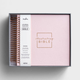 Illustrating Bible - NIV - Pink Bible Journal Art Nebula