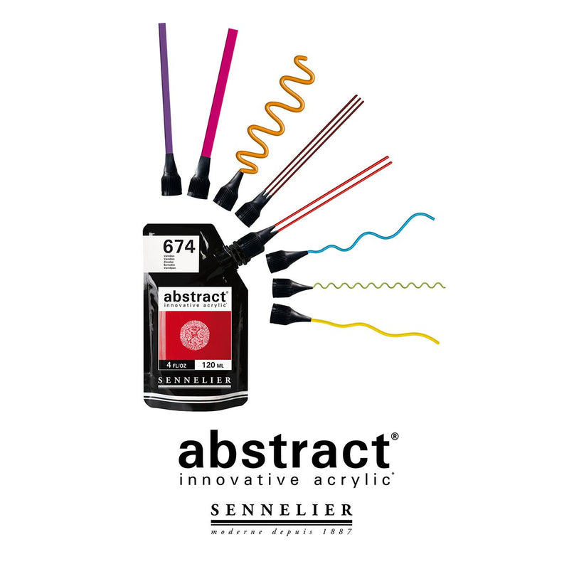 Sennelier Abstract - 8 Nozzle tips Acrylic Paint Art Nebula