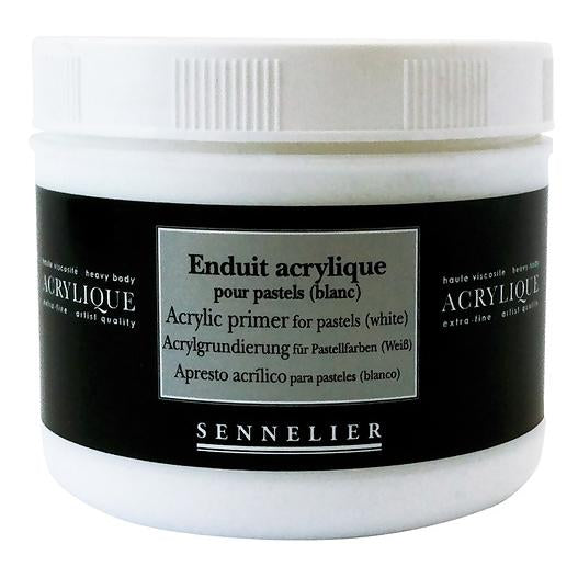 Sennelier Acrylic Primer for pastels (white) 500 ml jar Primer & Gesso Art Nebula
