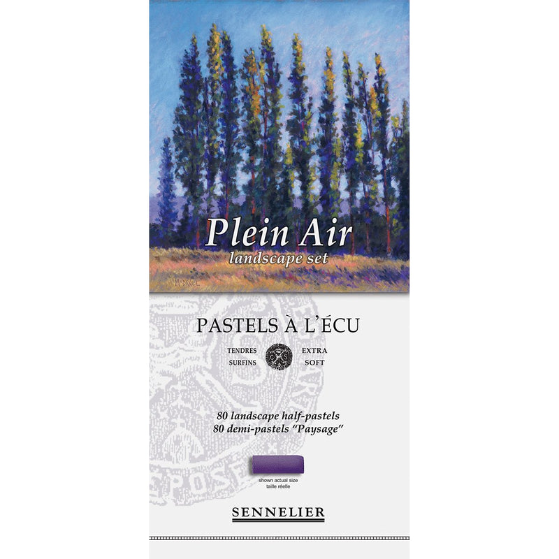 Sennelier Extra Soft Pastels 80 Half Stick - Plein Air Landscape Set Pastels & Chalks Art Nebula