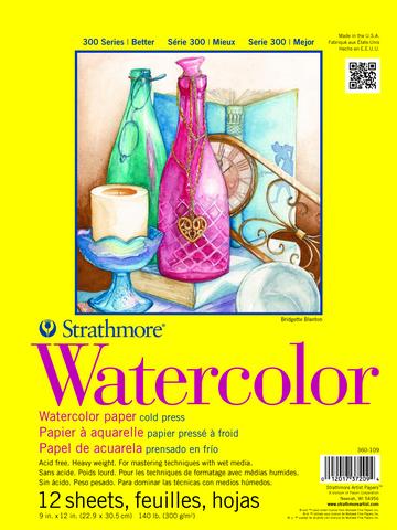 Strathmore 300 Series Watercolor Paper 140 lb. Watercolor Pads & Blocks Art Nebula