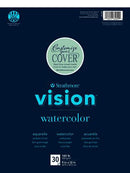 Strathmore Artist Papers 140 lb. (300 gsm) Vision Watercolor 30 Sheet Tape Bound Pad Watercolor Pads & Blocks Art Nebula