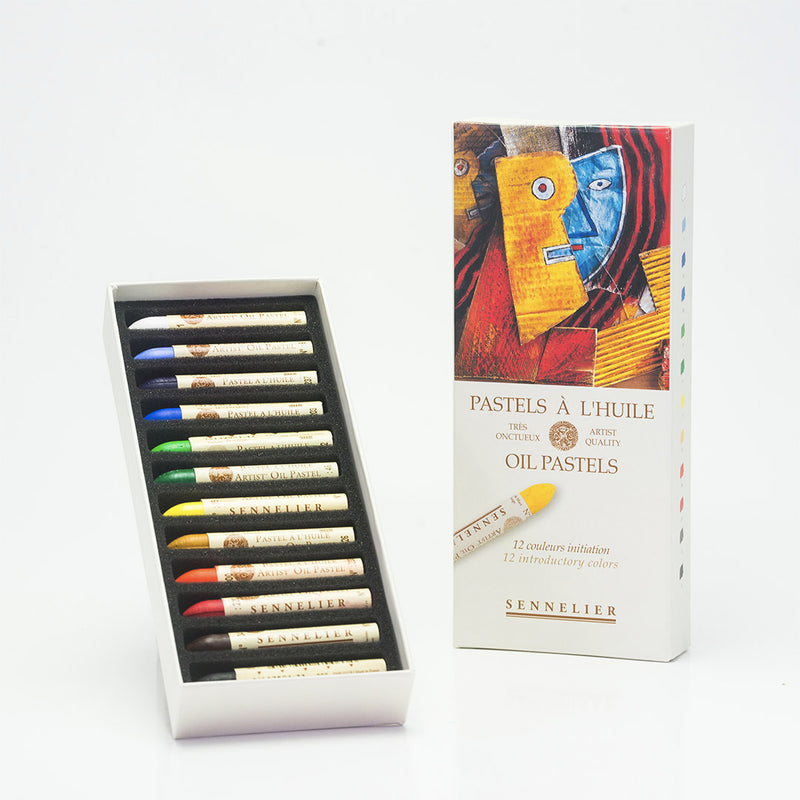 Sennelier Oil Pastels Cardboard Set - 12-colors Initiation Pastels & Chalks Art Nebula