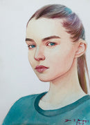 Realistic Watercolor Portrait Sketch - Art Nebula