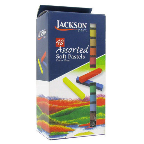 Jackson Soft Pastel Stick Set of 48 Basic Colors Pastels & Chalks Art Nebula