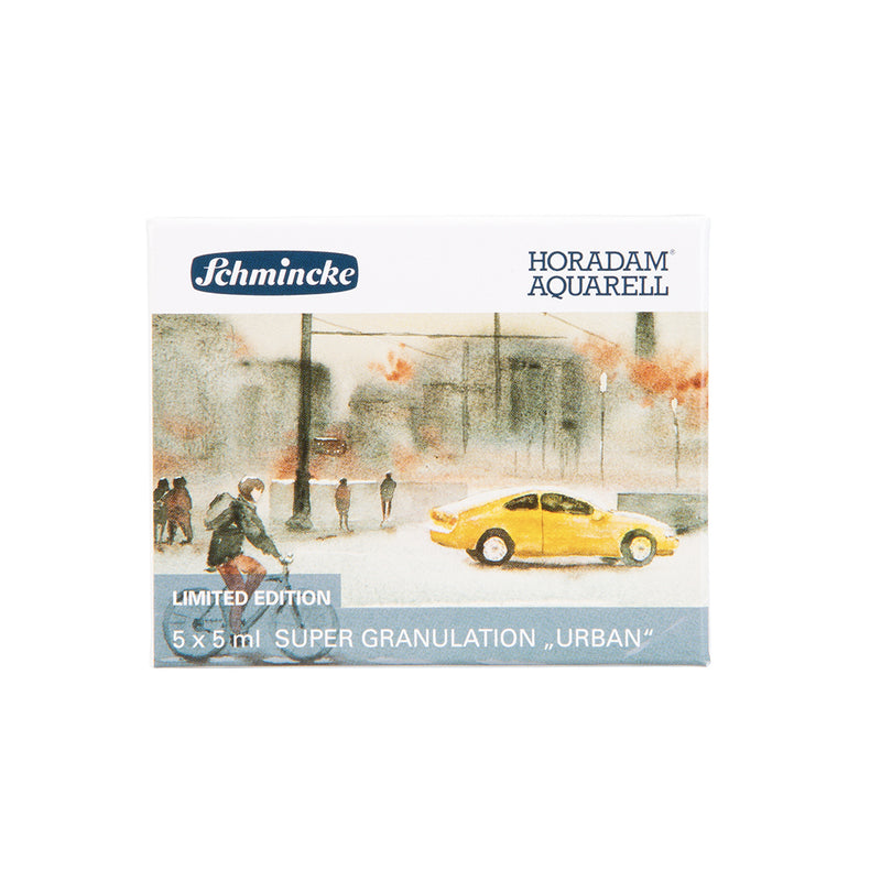 Schmincke - HORADAM® AQUARELL, Set supergranulazione Foresta, 5 tubi da 15 ml, 74 851 097, scatola di legno, tinte a granulazione molto forte, acquerelli finissimi e supergranulanti Schmincke - HORADAM® AQUARELL, Set supergranulazione Foresta, 5 tubi da 15 ml, 74 851 097, scatola di legno, tinte a granulazione molto forte, acquerelli finissimi e supergranulanti