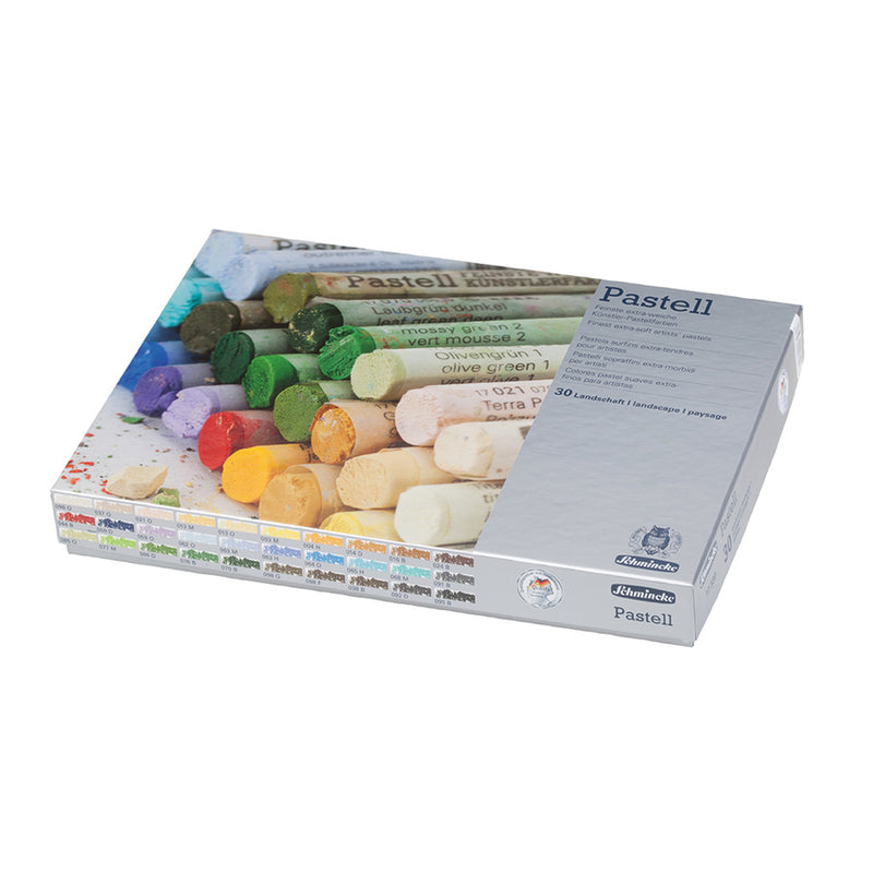 Schmincke Extra-Soft Pastel Landscape Set, Set of 30 Colors Pastels & Chalks Art Nebula