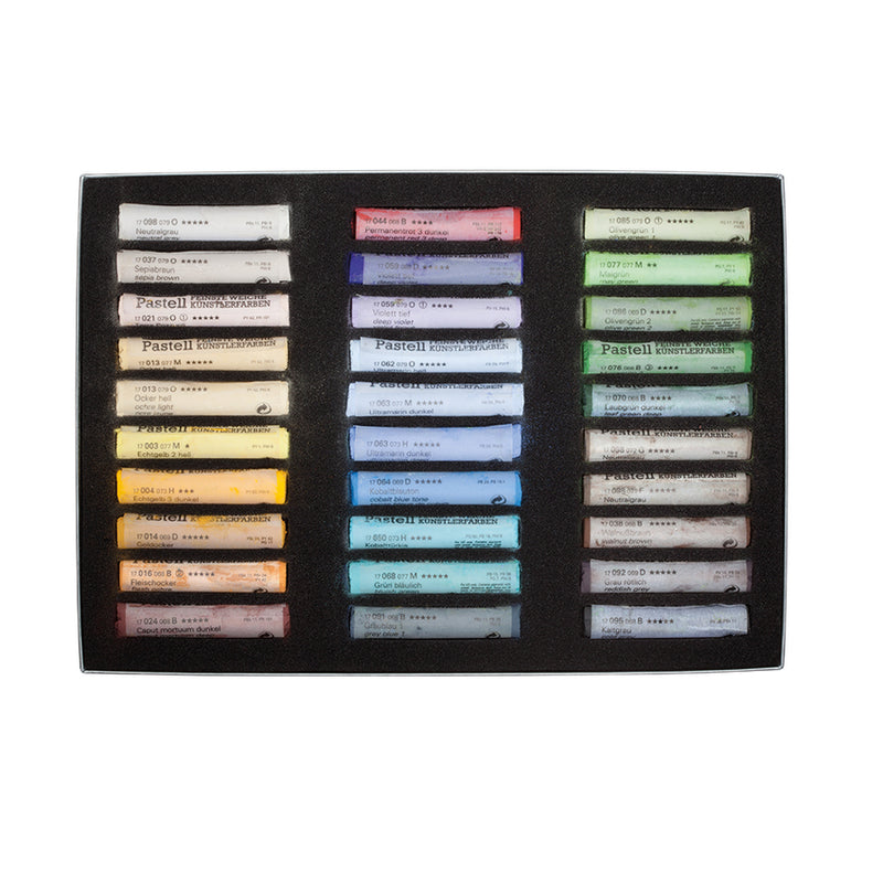 Schmincke Extra-Soft Pastel Landscape Set, Set of 30 Colors Pastels & Chalks Art Nebula