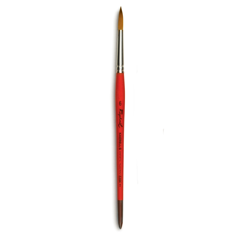 Raphael Series 8394 Kaerell "S" Orange - Round Brush Watercolor Brush Art Nebula