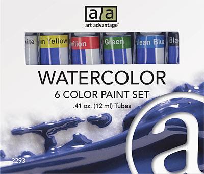 Art Advantage 12 ml Watercolor Paint 6 Color Set Watercolor Paint Art Nebula