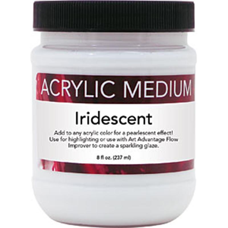 Art Advantage 8 oz. Acrylic Iridescent Medium Mediums & Finishes Art Nebula