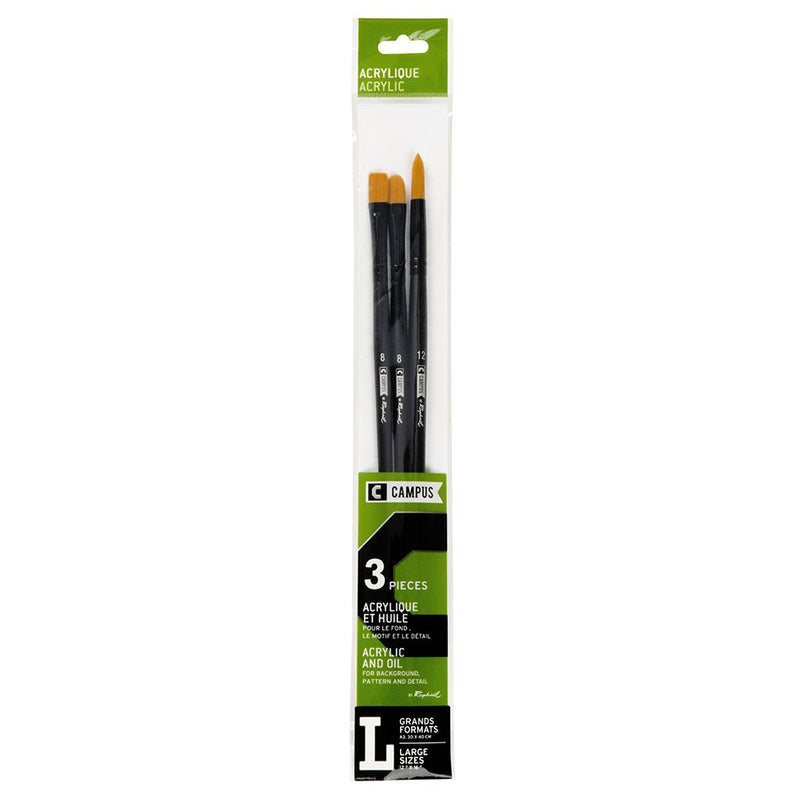 Campus Acrylic Brush Set by Raphael Acrylic Brush Art Nebula