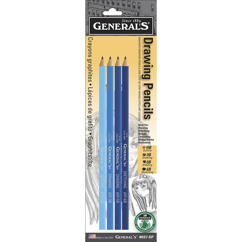 General Pencil Manga Graphite Drawing Pencils Set Charcoal & Graphite Art Nebula