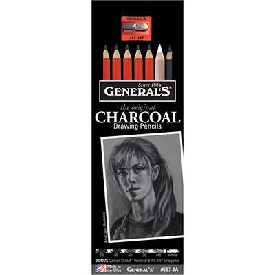 General's Charcoal Drawing Pencil Set Charcoal & Graphite Art Nebula