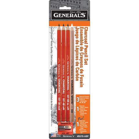 General's Charcoal Drawing Pencil Set Charcoal & Graphite Art Nebula