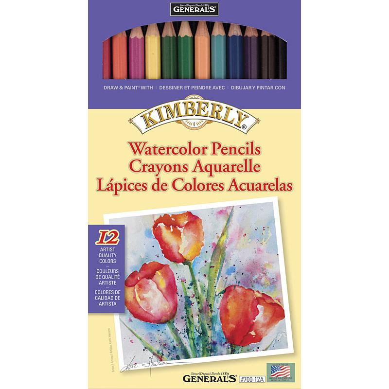 General's Kimberly Watercolor Pencil 12 Color Set Watercolor Pencils Art Nebula