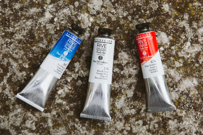 Sennelier Rive Gauche Fine Oil Colour Test Pack - 5 color 21 ml tubes Oil Paint Art Nebula