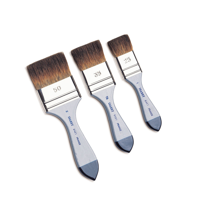 Isabey Series 6421 Squirrel Flat Spalter Brush Watercolor Brush Art Nebula