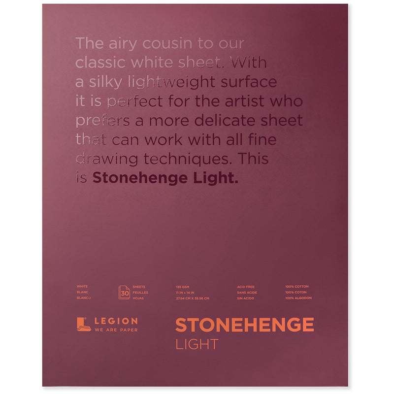 Legion Paper 135 gsm Stonehenge Light 30 Sheet Pad Sketchpads Art Nebula