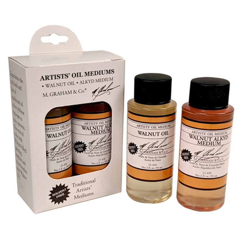 M Graham Walnut Oil/Alkyd Medium 2oz. 2-Pack Mediums & Finishes Art Nebula