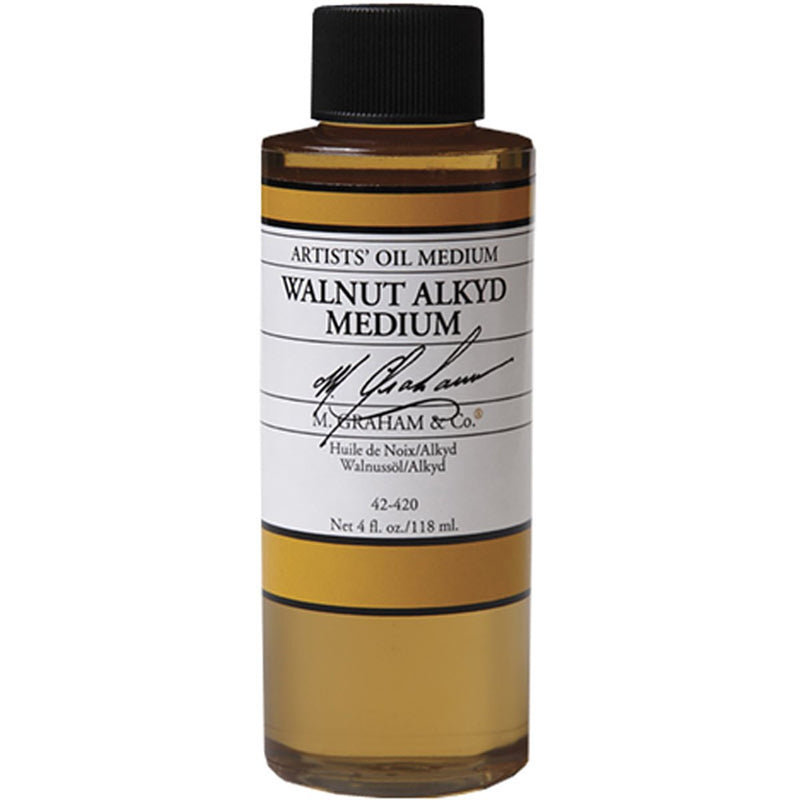 M. Graham & Co. 4 fl. oz. (118 ml) Walnut Alkyd Oil Medium Mediums & Finishes Art Nebula