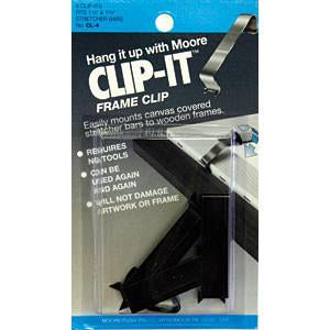 Moore Push Pin Clip-It Frame Clip 4 Carded (card)