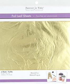 Multicraft Forever In Time Foil Leaf Metallic 6pc Gold Crafts Art Nebula