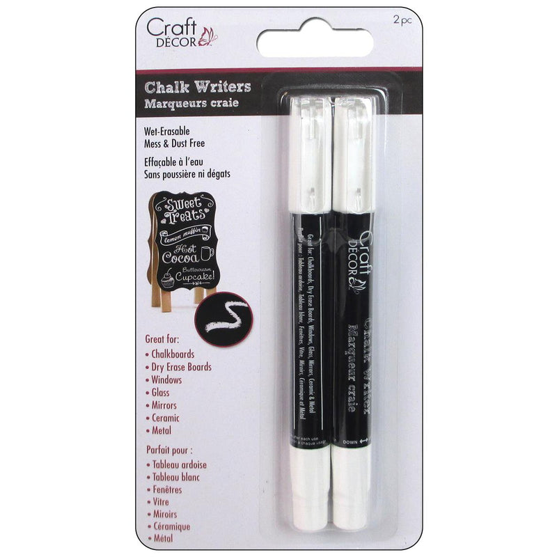 Multicraft Pens Chalk Writer 2pc White Inked & Calligraphy Art Nebula