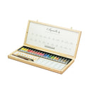 Sennelier Artist Watercolour 20 Tubes 10 ml - Wooden Set with Free Brushes - Art Nebula