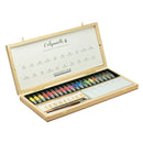 Sennelier Artist Watercolour 20 Tubes 10 ml - Wooden Set with Free Brushes - Art Nebula