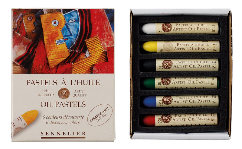 Sennelier Oil Pastel - 6 Discovery Colors Pastels & Chalks Art Nebula
