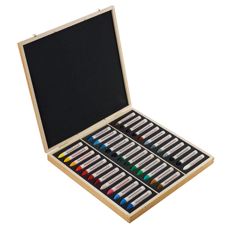 Sennelier Oil Pastels (Large, 36ml) - 36-Color Wooden Set Pastels & Chalks Art Nebula