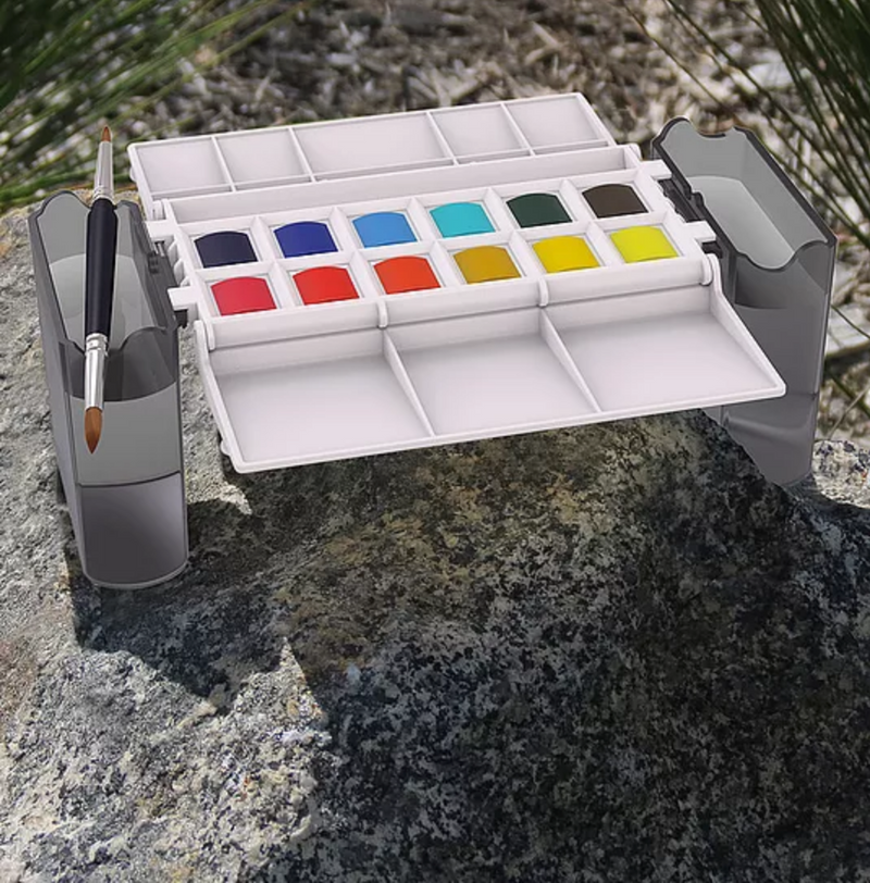 Portable Painter : Micro : Travel Watercolour Palette : White