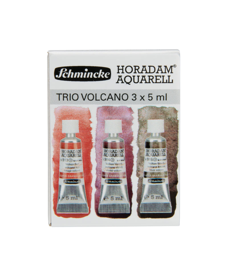 Schmincke Horadam Aquarell Trio - Volcano, 3 x 5 ml Watercolor Paint Art Nebula