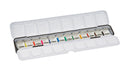 Schmincke Akademie Aquarell - Small metal set with one row, 12 x 1/2 pans (Limited Edition) Watercolor Paint Art Nebula