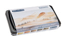 Schmincke Horadam Super Granulation Set - Desert (5 x 1/2 pans + brush) Watercolor Paint Art Nebula