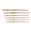 Raphael 363 Oleo White Hog - Flat Brush Oil Painting Brush Art Nebula