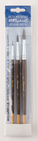 Raphael 835 Watercolor Brush Set - Petit Gris - 835.4, 835.12, 835.18 Watercolor Brush Art Nebula