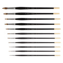 Raphael 867 Kevrin Mongoose Hair Round Brush for Oil Painting Oil Painting Brush Art Nebula