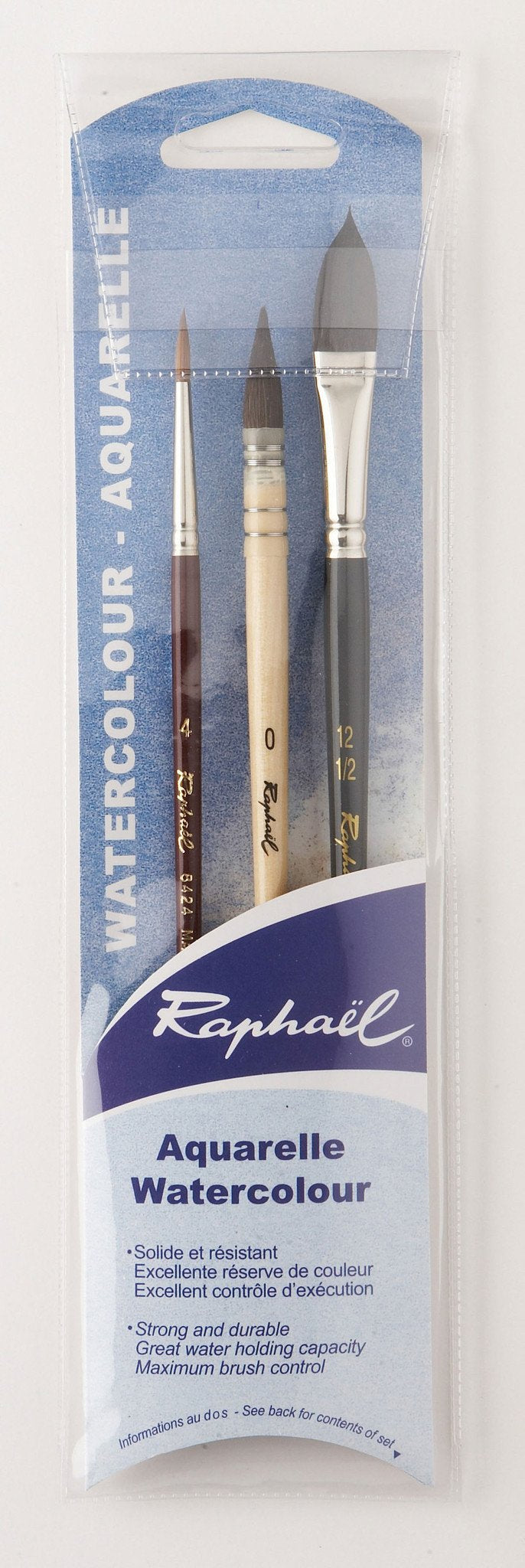 Raphael Watercolor Brush Set - 903.12, 803.0, 8424.4 Watercolor Brush Art Nebula