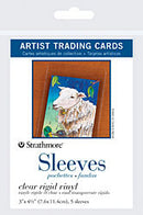 Strathmore Artist Papers Clear Sleeves Artist Trading Cards 5 Pack - Art Nebula