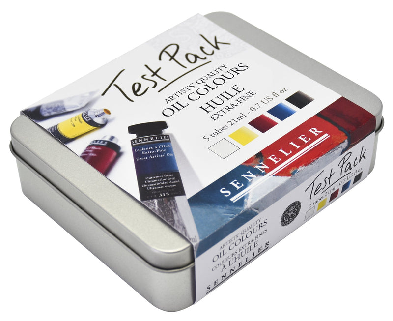 Sennelier Artist Extra Fine Oil Colour Test Pack - 5 color 21ml tube Oil Paint Art Nebula