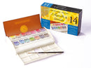 Sennelier Artist Watercolour Travel box - 14 half pans + 1 sable brush Watercolor Paint Art Nebula