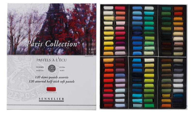 Sennelier Extra Soft Pastels 120 Half Stick - Paris Collection Set Pastels & Chalks Art Nebula