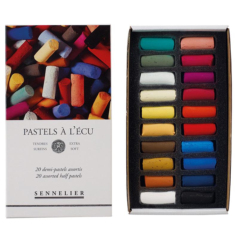Sennelier Extra Soft Pastels 20 Half Stick - Assorted Set Pastels & Chalks Art Nebula