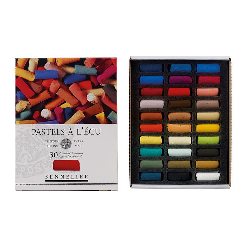 Sennelier Extra Soft Pastels 30 Half Stick - Assorted Set Pastels & Chalks Art Nebula