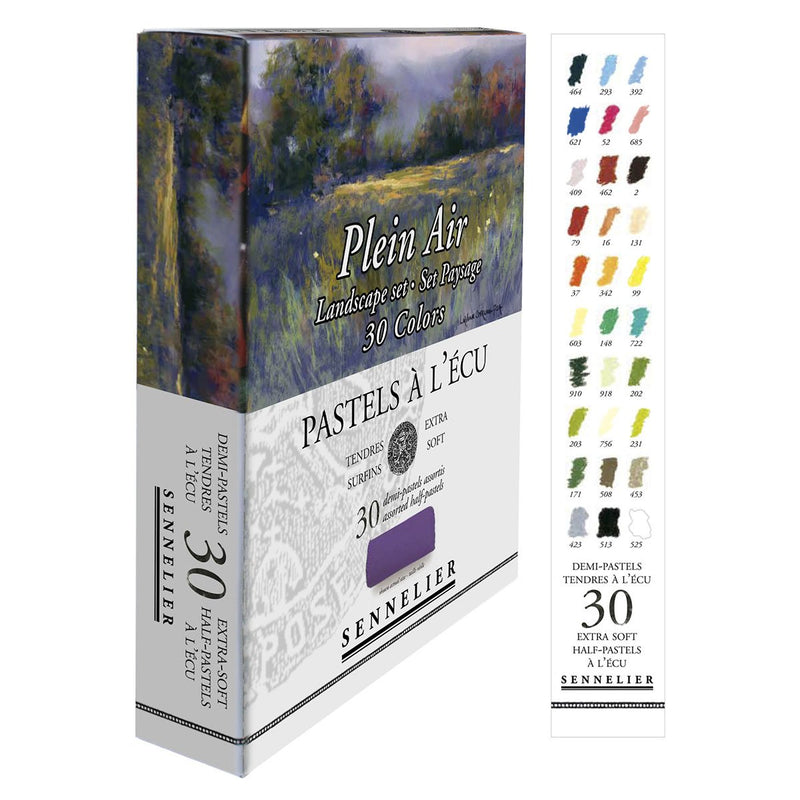 Sennelier Extra Soft Pastels 30 Half Stick - Landscape Set Pastels & Chalks Art Nebula