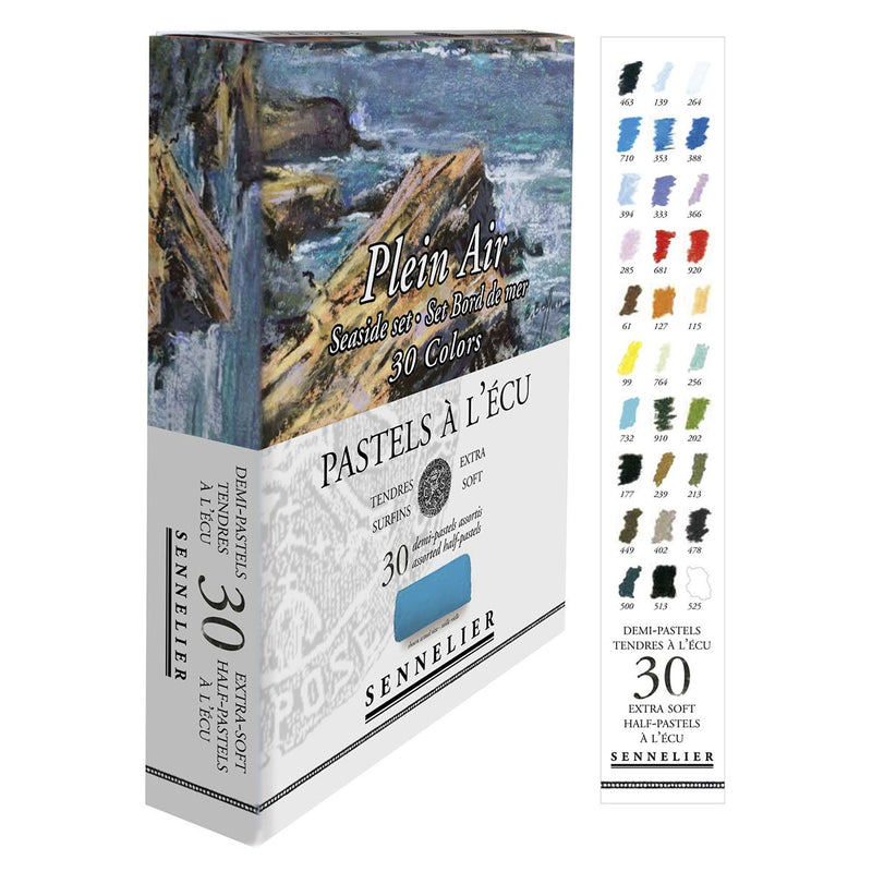 Sennelier Extra Soft Pastels 30 Half Stick - Seaside Set Pastels & Chalks Art Nebula